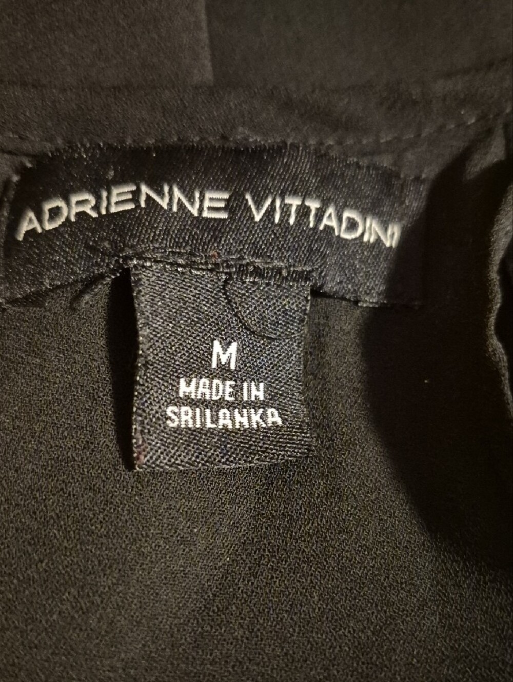 Adrienne Vittadini Black Sleeveless Draped Blouse - Picture 2 of 5